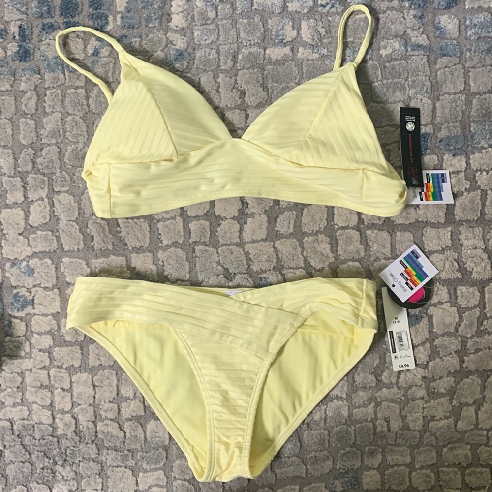 Pastel yellow bikini